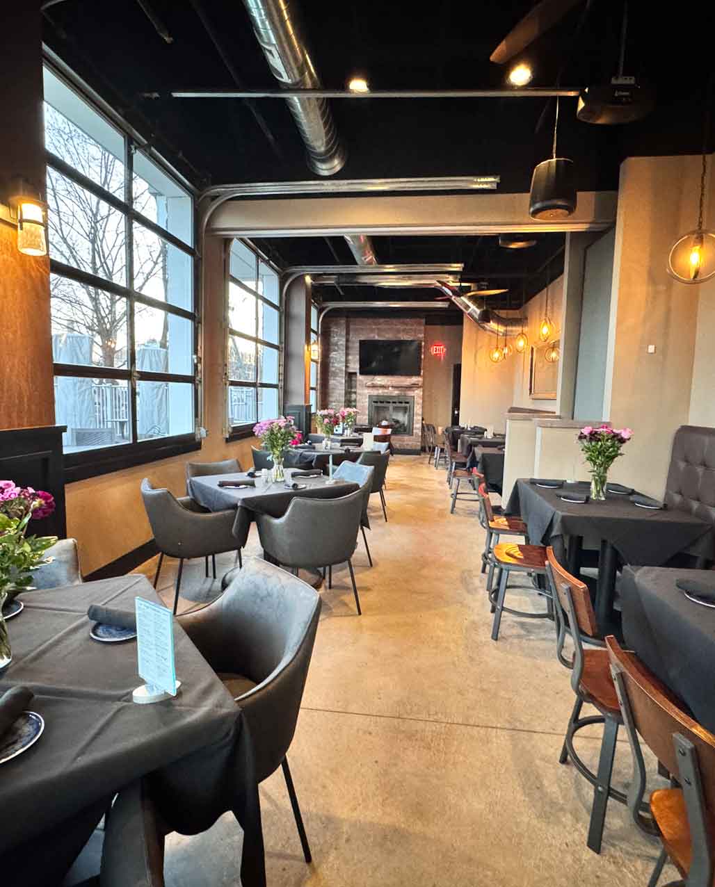 Riverside ambiance at The Tasting Room—ideal for client receptions and executive dinners