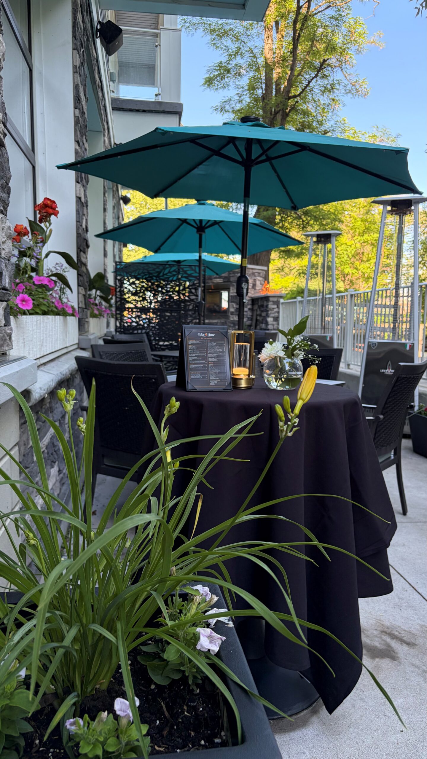 Enjoy summer dining in Traverse City at Cellar & Flame